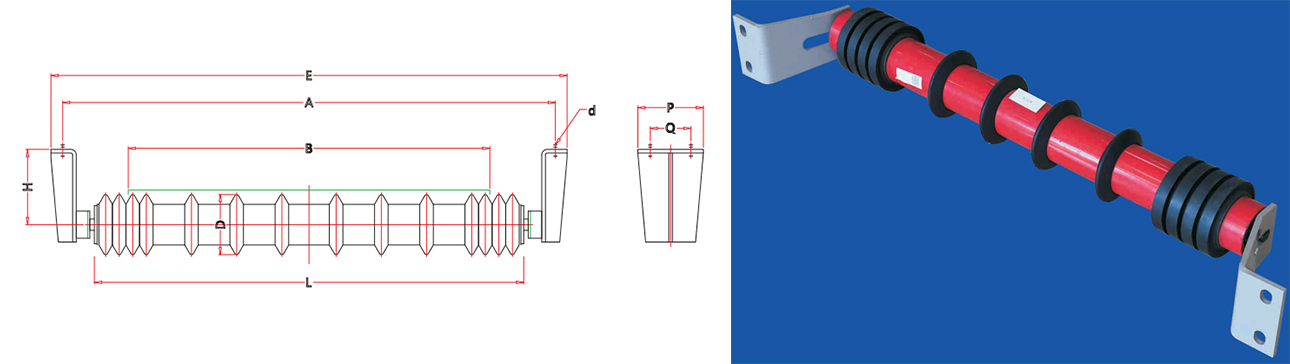 Return Comb Roller with Bracket Return Comb Roller with Bracket