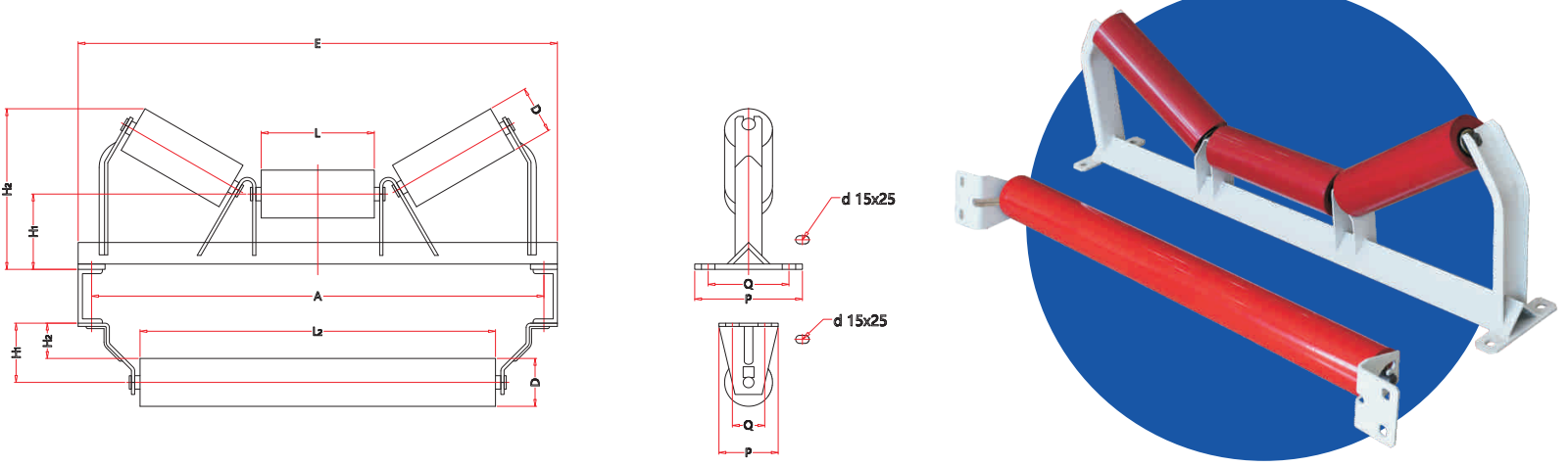 Parallel Idler with Bracket